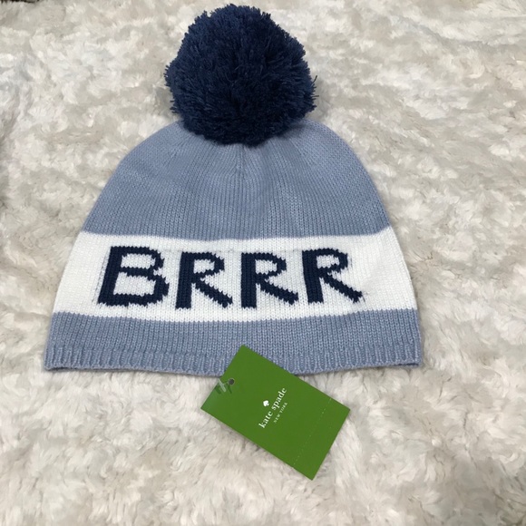 kate spade Accessories - Kate Spade Brrr Pom Pom Beanie
